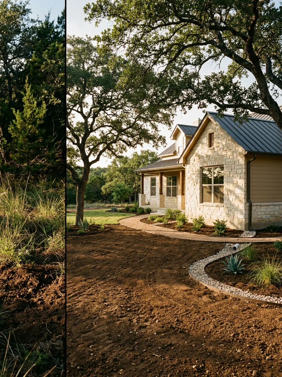Glen Rose home exterior with natural surroundings and professional property finishing.